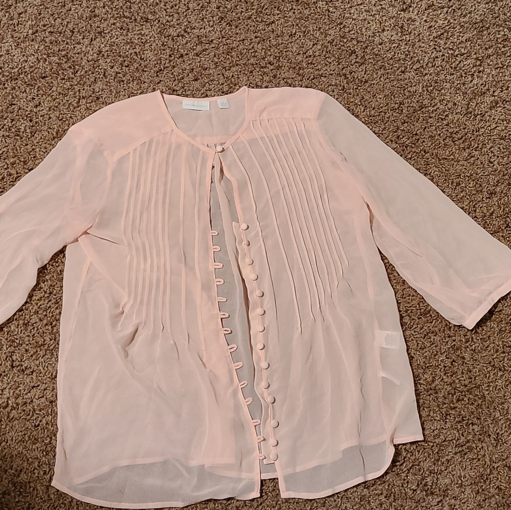 Pink blouse New York and company